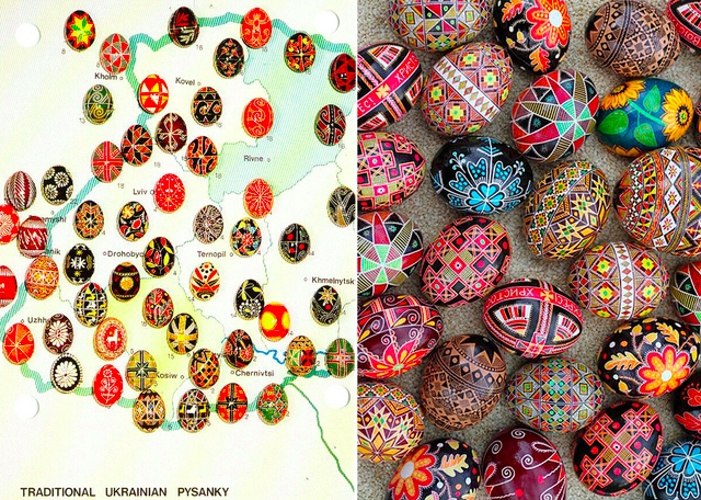 Illustration. Cercle des Voyageurs. Atelier de décoration des œufs de Pâques (Ukraine). 2014-04-12